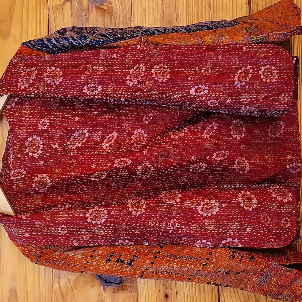 Kantha Patterned Boho Artisan Made Lightweight Sp… - image 6